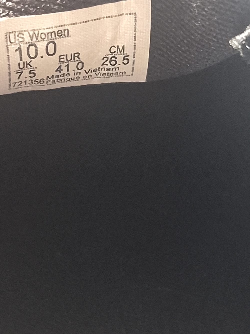 Vans Asher Black Canvas Slip On Skate Shoes Women's 10 - Picture 7 of 11